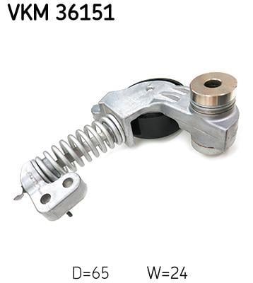 Galet tendeur de courroie d'accessoire SKF ref. VKM 36151